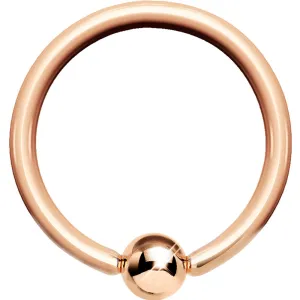 14 Gauge Rose Gold BCR Captive Ring 1/2 4mm Ball