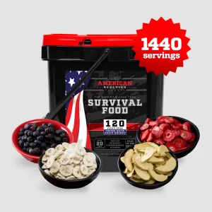 1440 Servings Freeze-Dried Fruit Bundle