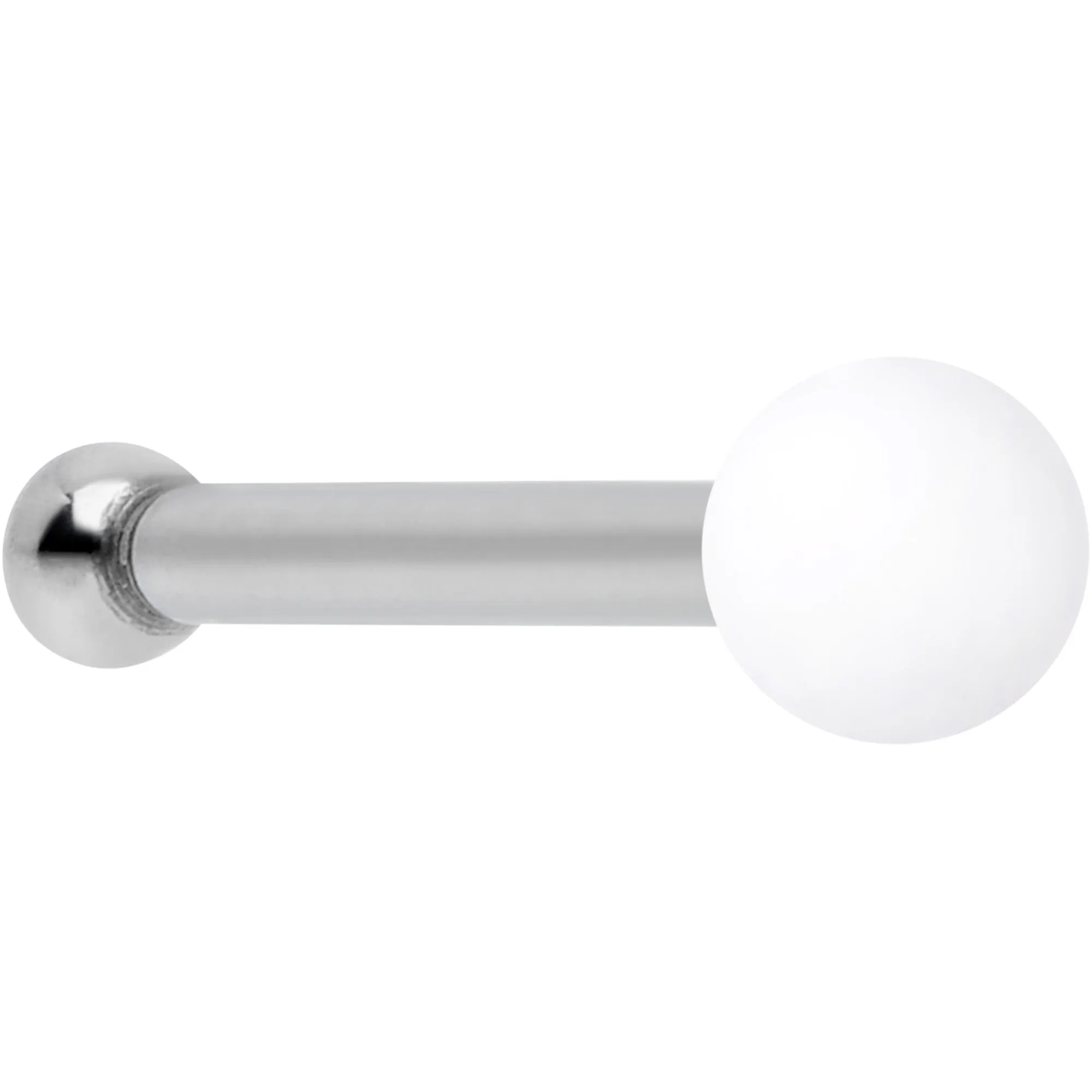 20 Gauge 1/4 White Matte 2mm Nose Bone