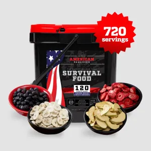720 Servings Freeze-Dried Fruit Bundle