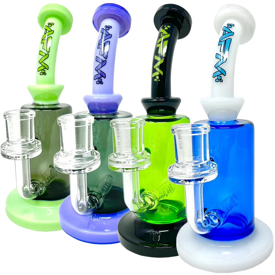 8" AFM Power Inline Perc Glass Dab Rig