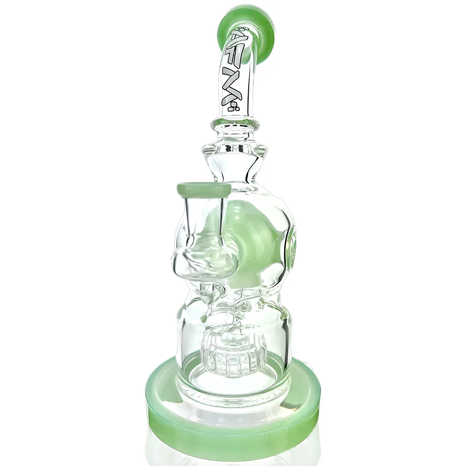 9" AFM Swiss Shower-Head Perc Glass Dab Rig