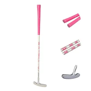 Acstar Two Way Junior Golf Putter Kids Putter Both Left and Right Handed Easily Use 3 Sizes for Ages 3-5 6-8 9-12(Silver Head Pink Grip,25 inch,Age 3-5)