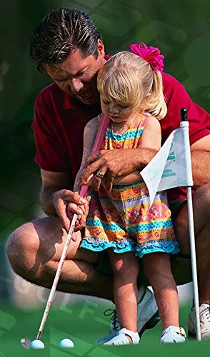 Acstar Two Way Junior Golf Putter Kids Putter Both Left and Right Handed Easily Use 3 Sizes for Ages 3-5 6-8 9-12(Silver Head Pink Grip,25 inch,Age 3-5)