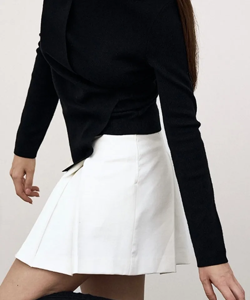Anell Golf Clea Tuck Skirt - White