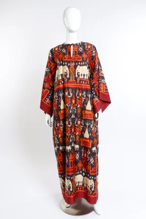 Apsara Elephant Print Caftan