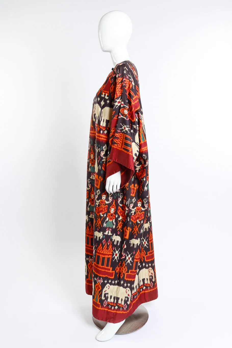 Apsara Elephant Print Caftan