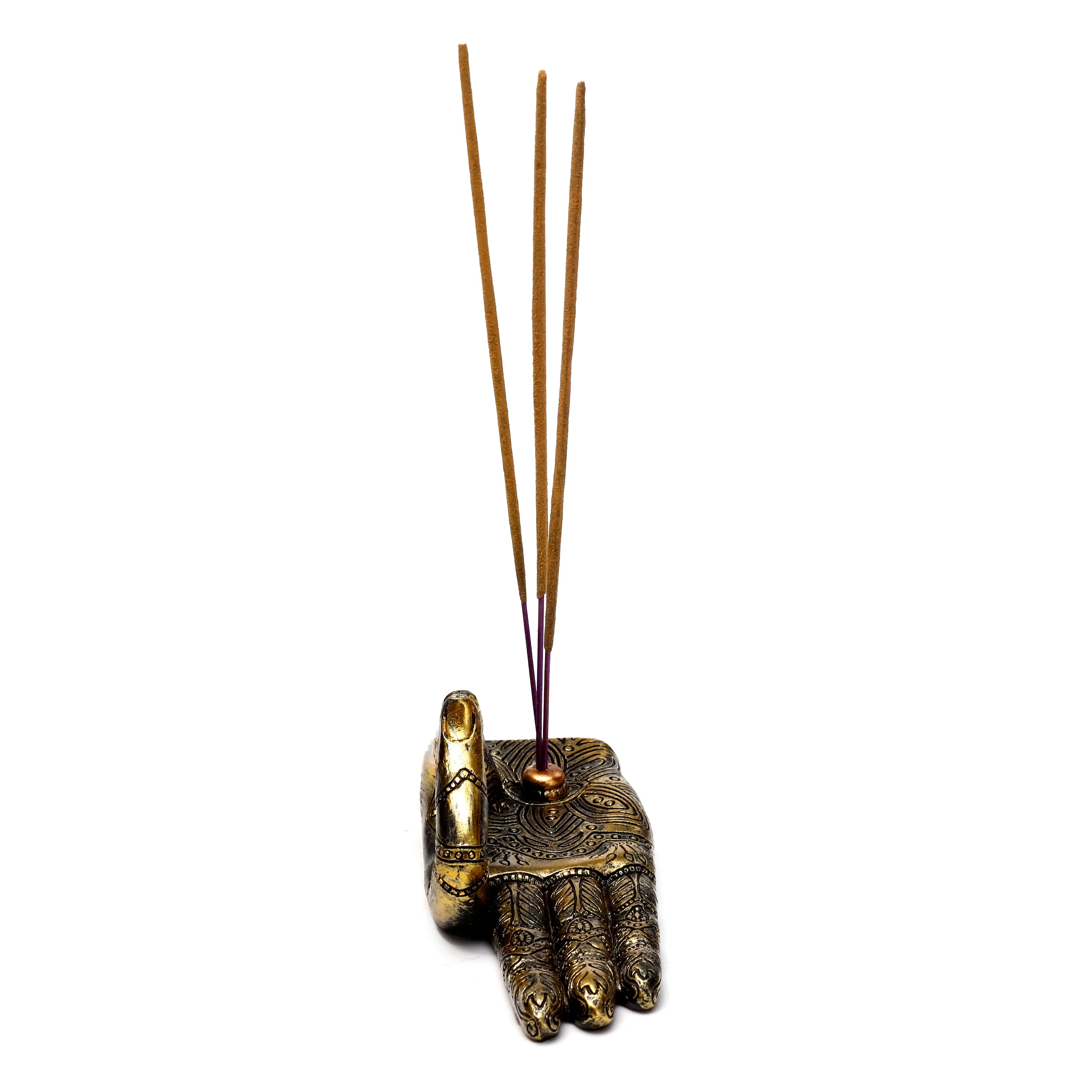 Ashcatcher Incense Stick Burner - Henna Buddha Hand