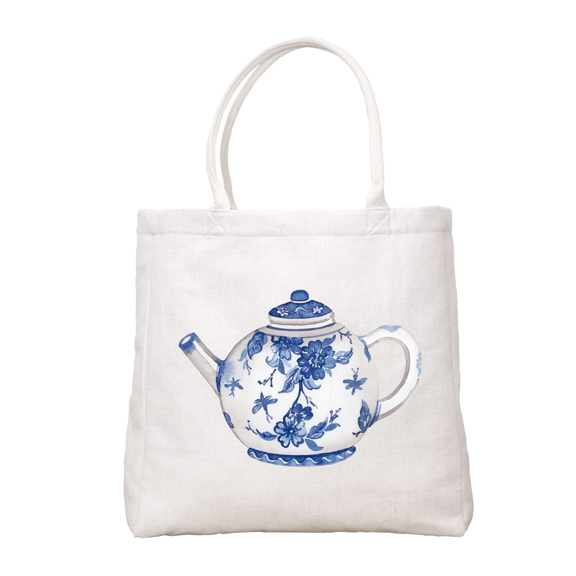 Blue And White Teapot Tote Bag