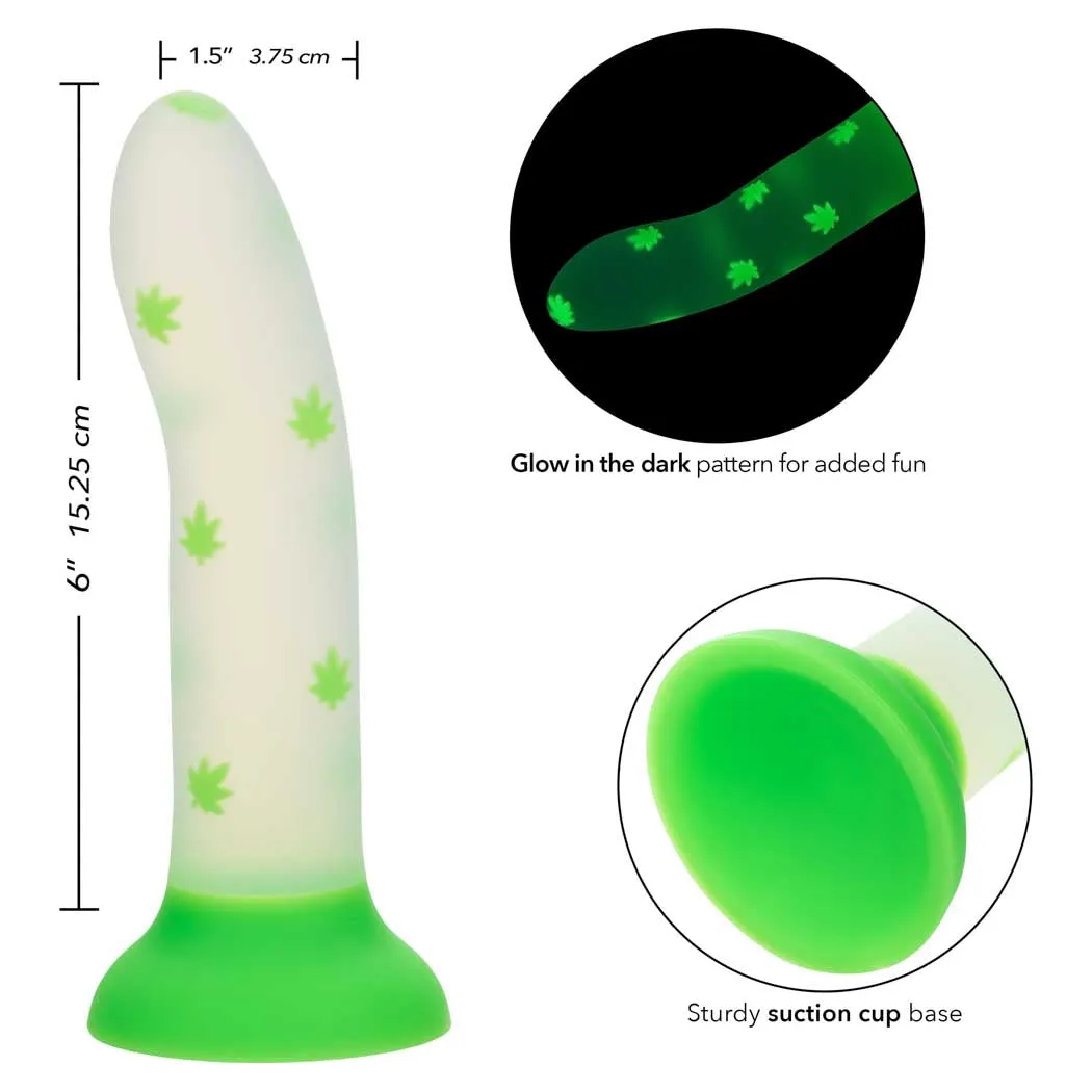 CalExotics Glow Stick Leaf 6" Glow-in-the-Dark Dildo
