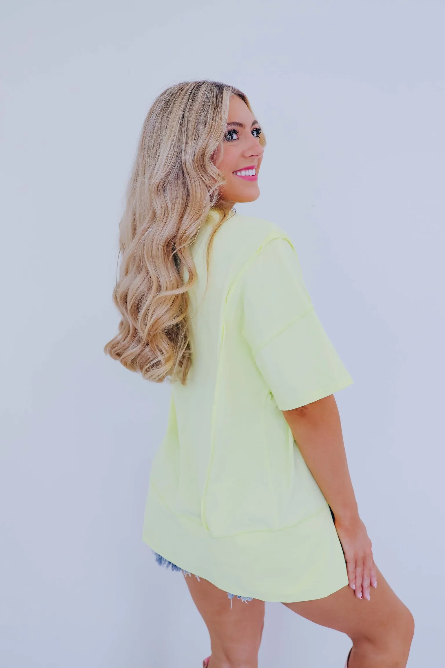 Cherry Disco Ball Sequin Embroidered Top - Yellow
