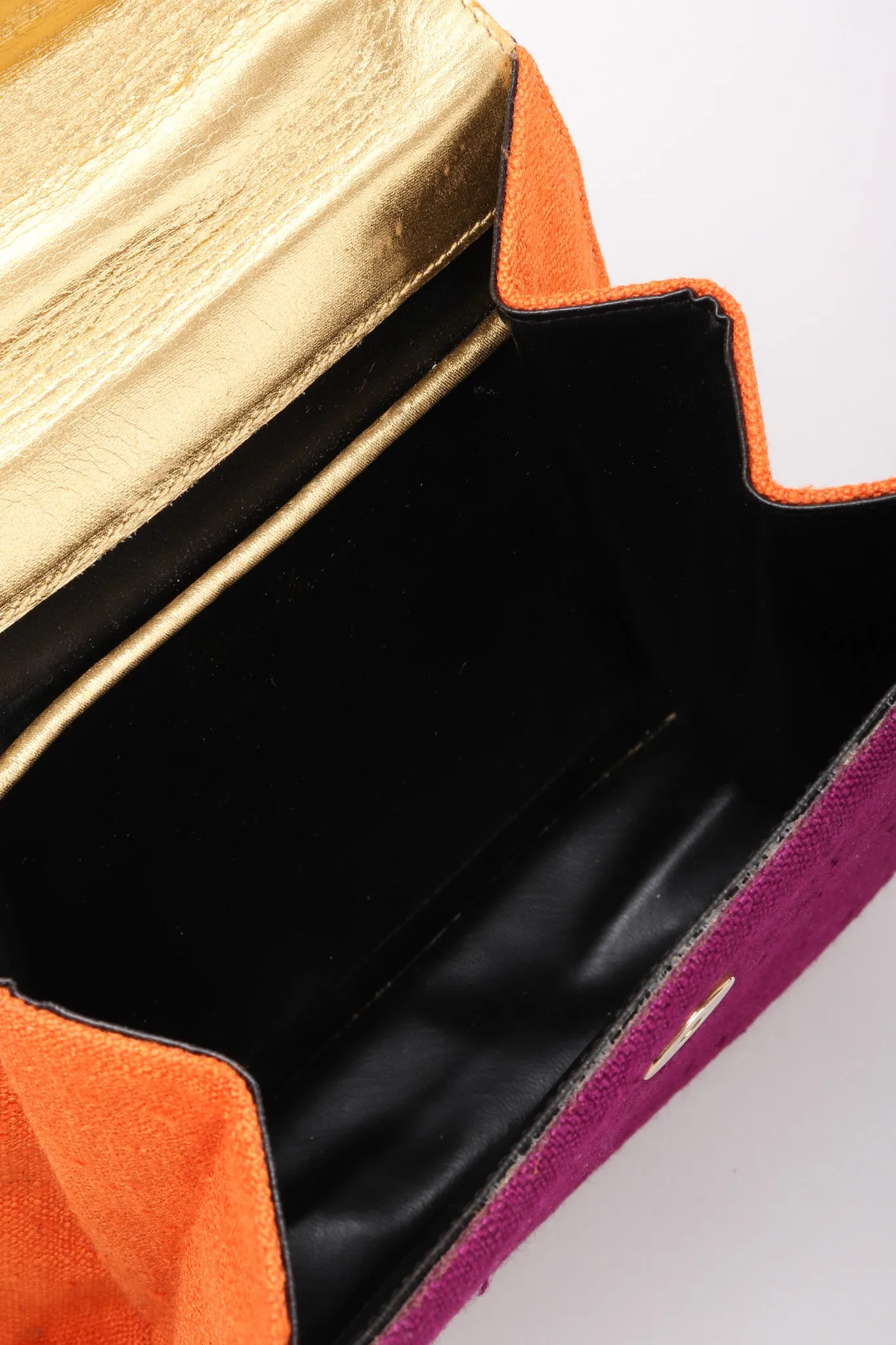 Color Block Fabric Bag