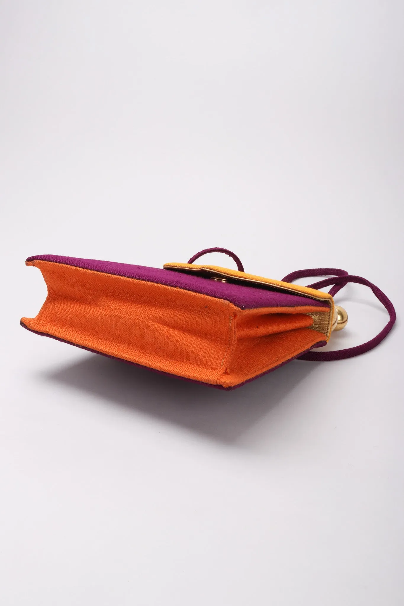 Color Block Fabric Bag