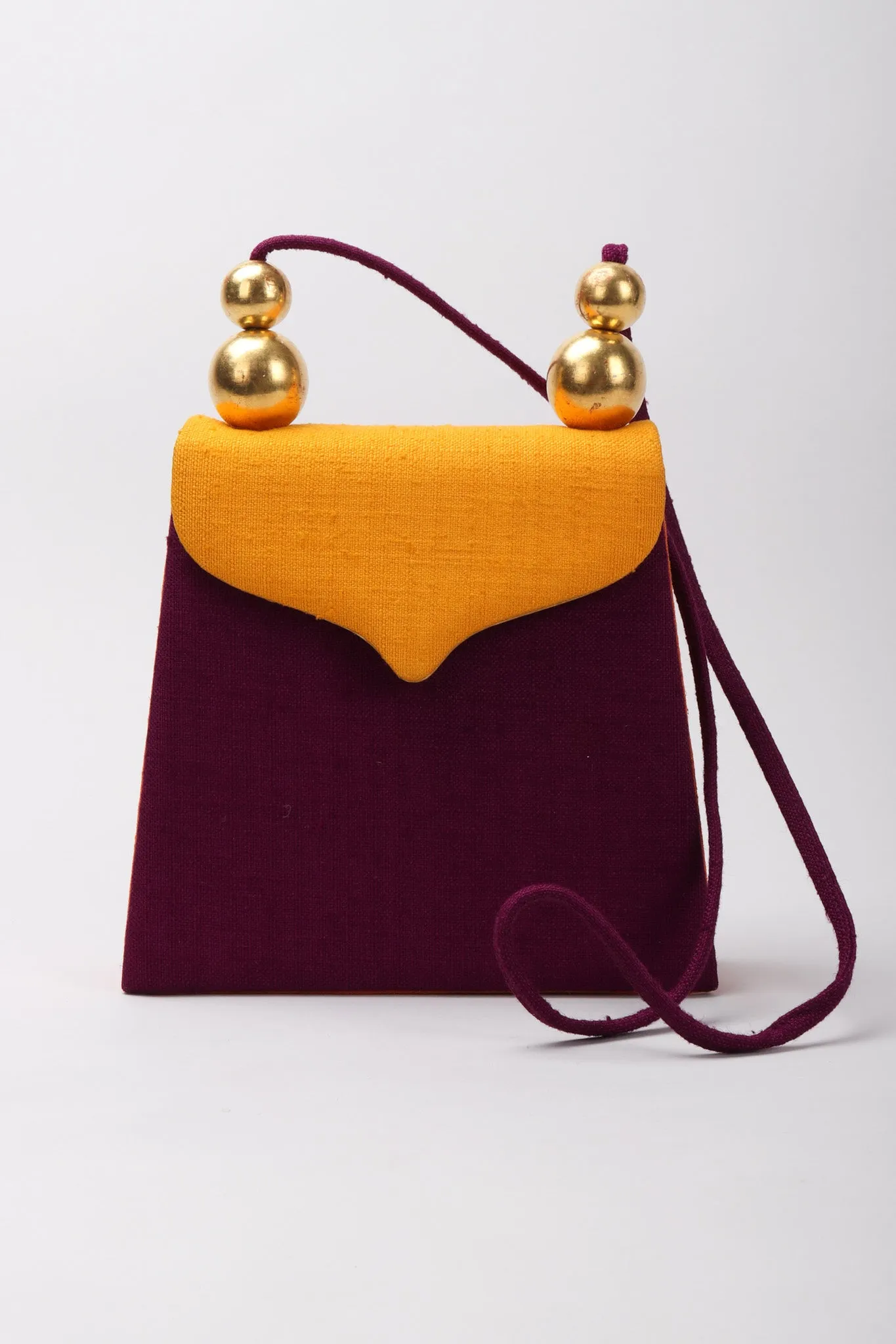 Color Block Fabric Bag