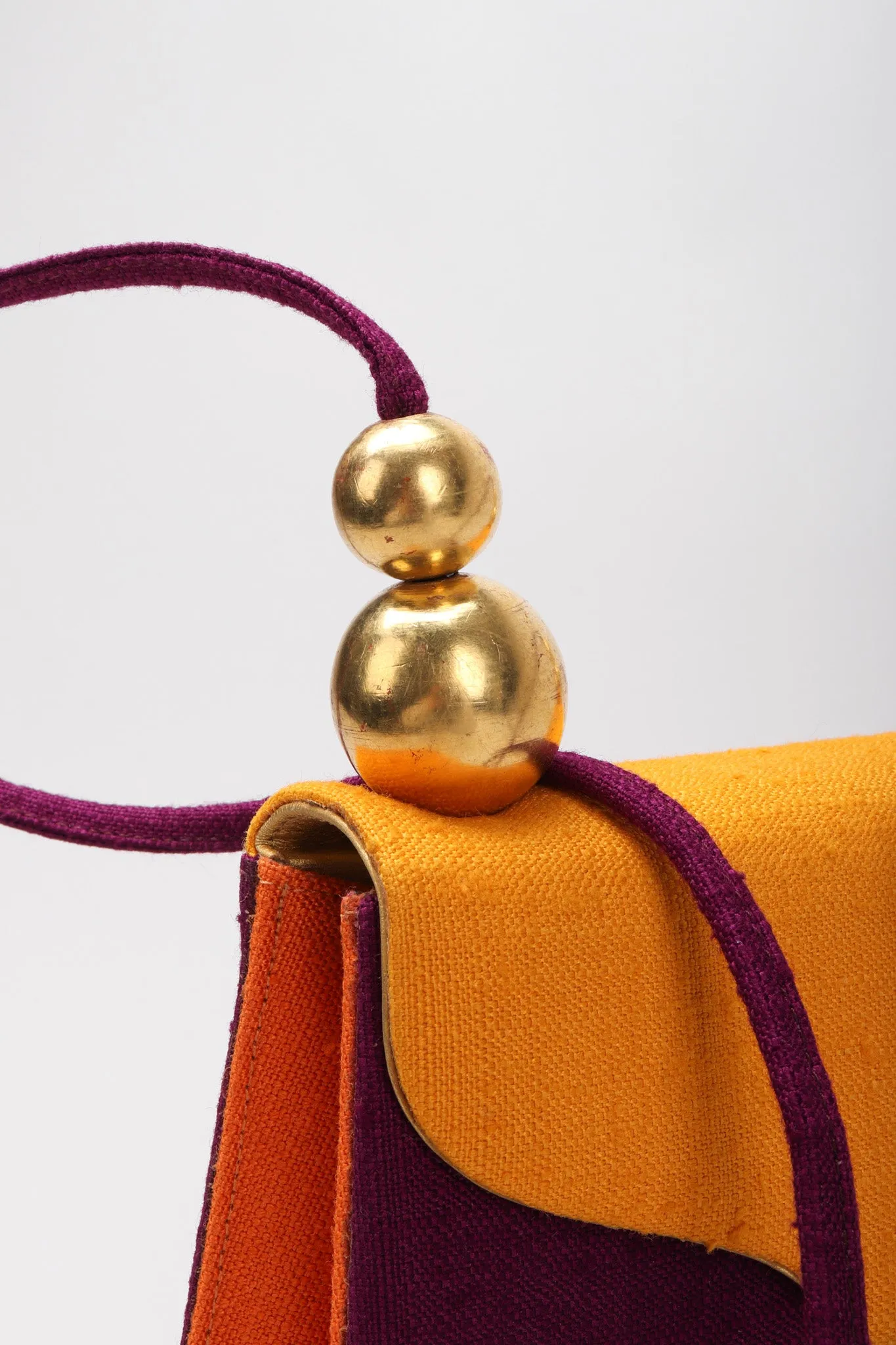 Color Block Fabric Bag
