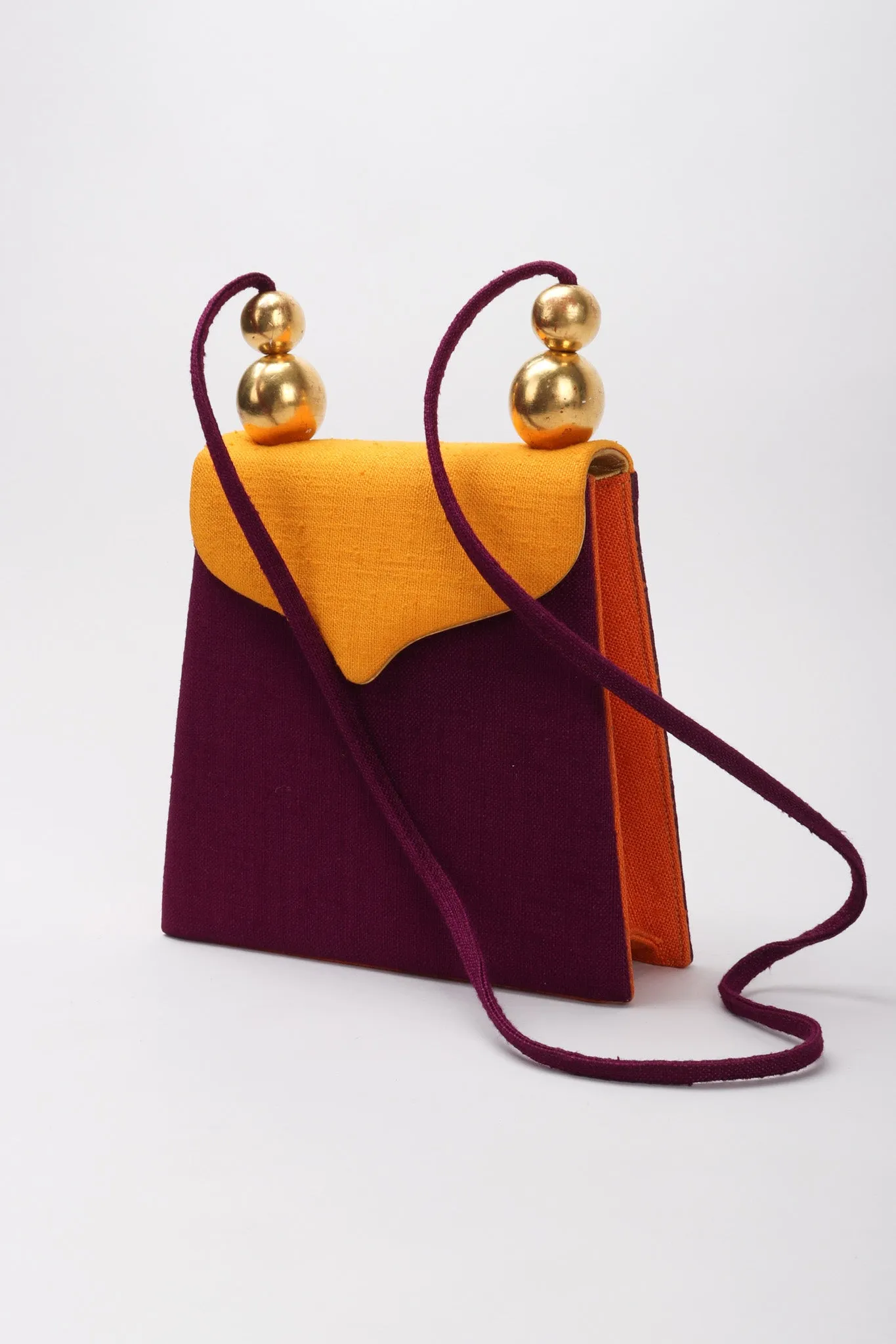 Color Block Fabric Bag