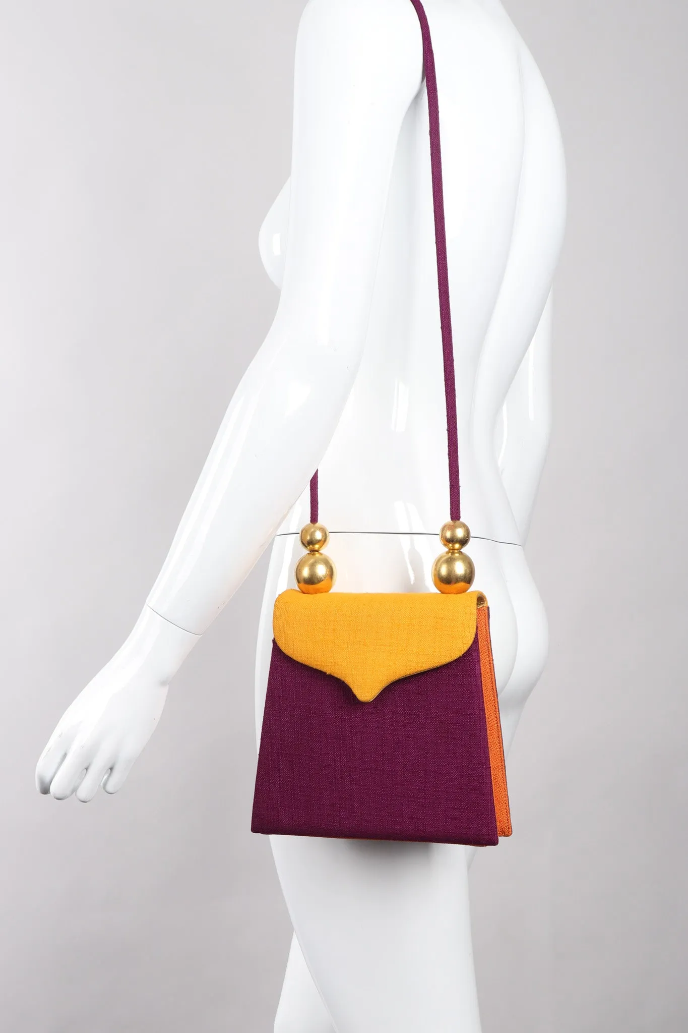 Color Block Fabric Bag