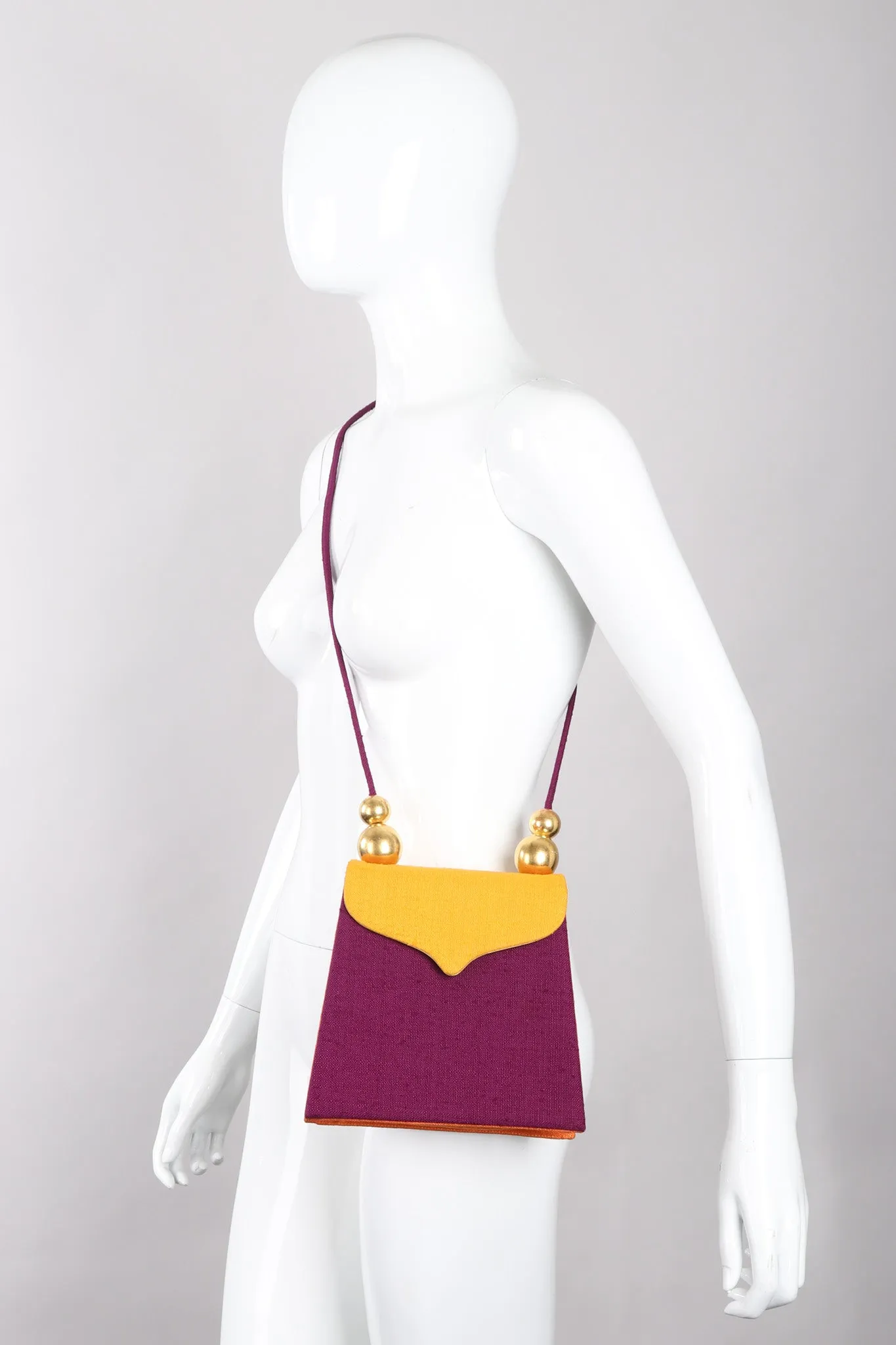 Color Block Fabric Bag