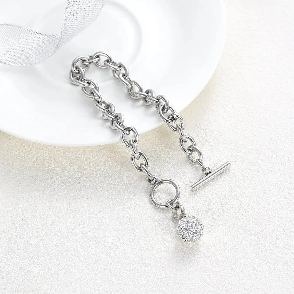Crystal Sphere Cremation Bracelet