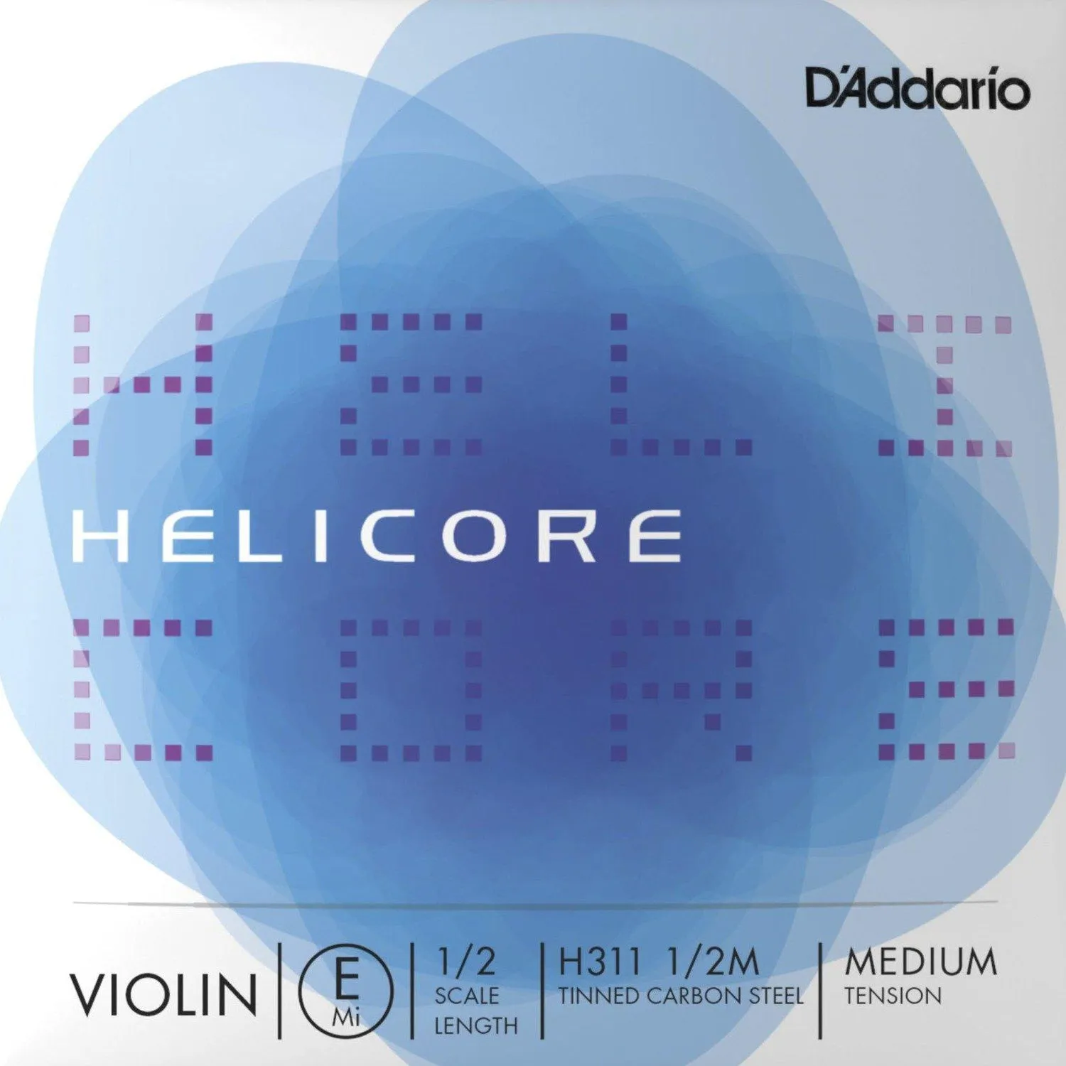 D'Addario Helicore Violin E String 1/2