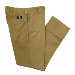 DICKIES SKATEBOARDING Slim Straight Pant Mushroom with Contrast Stitching