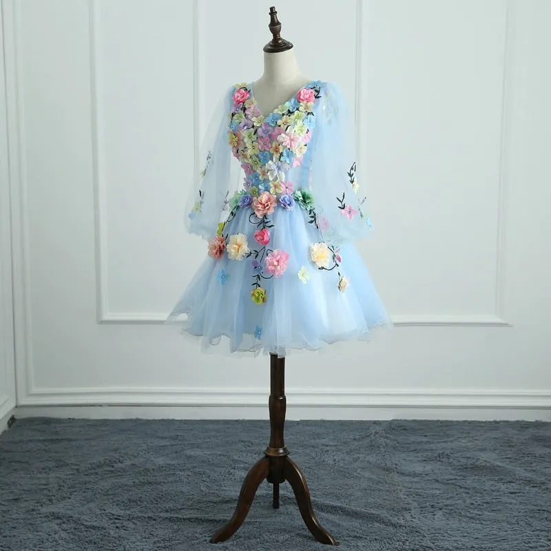 Elegant Short Colorful Prom Dress