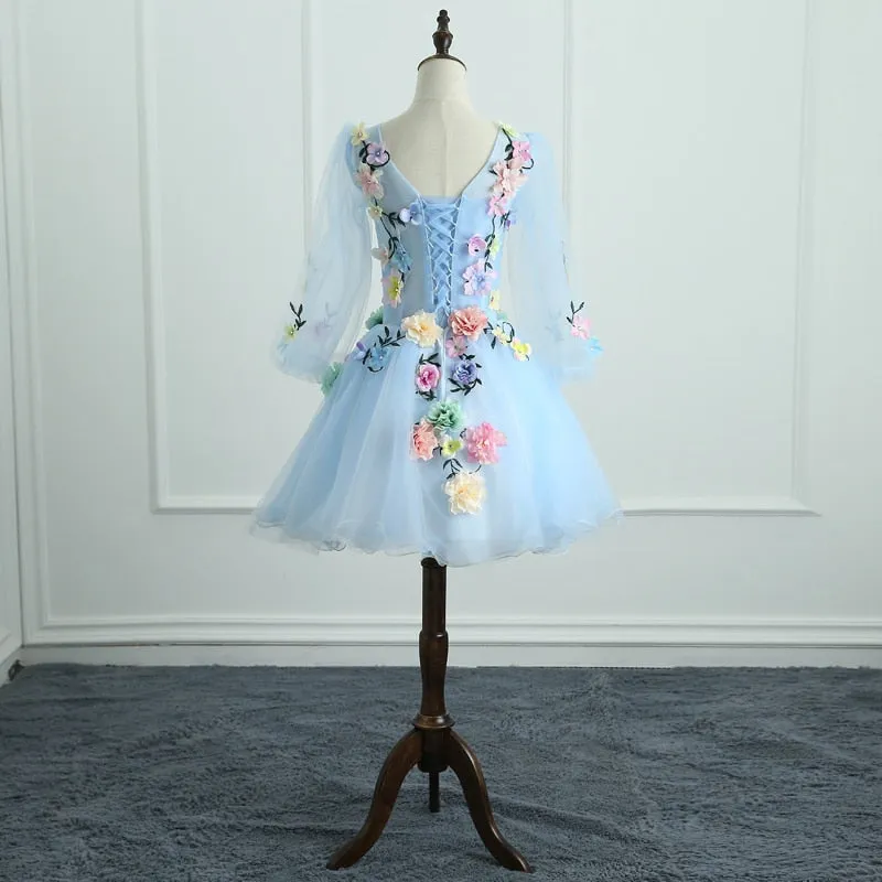 Elegant Short Colorful Prom Dress