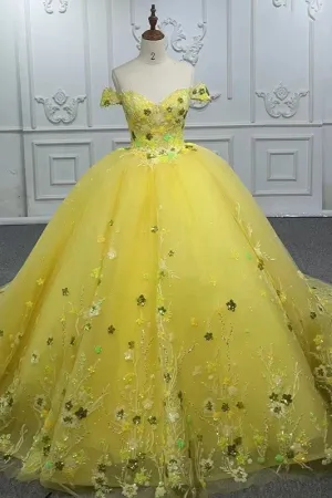 Elegant Sleeveless Evening Gown Sweep Train Off the Shoulder Evening Dress Ball Gown