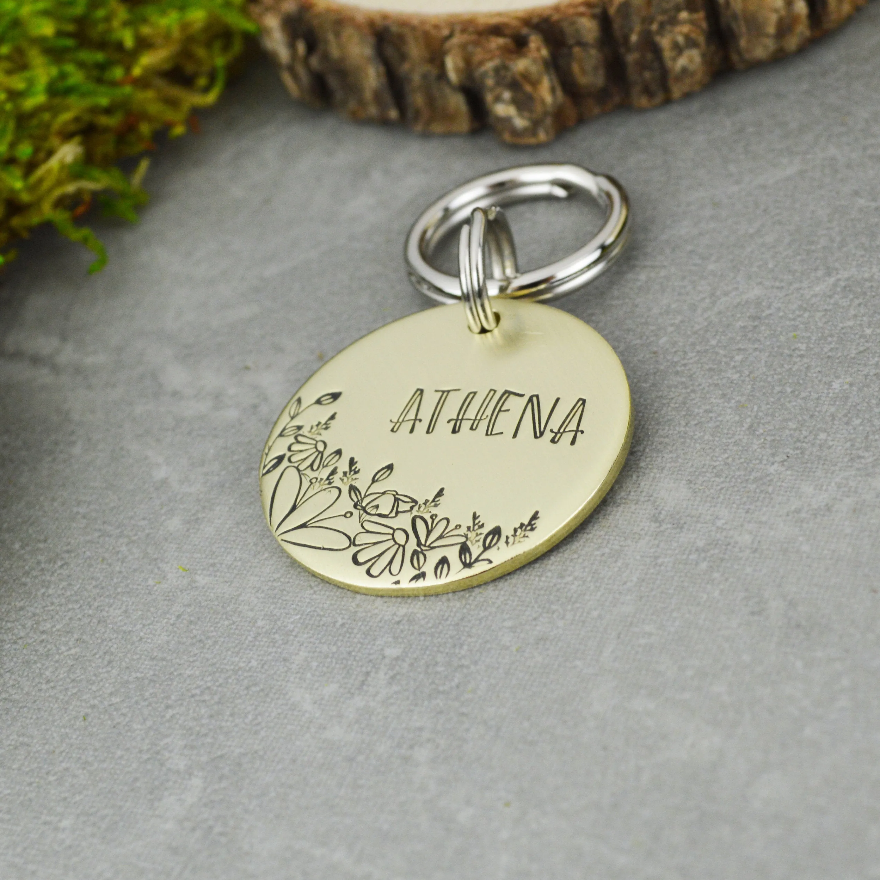 Field of Daisies Pet ID Tag