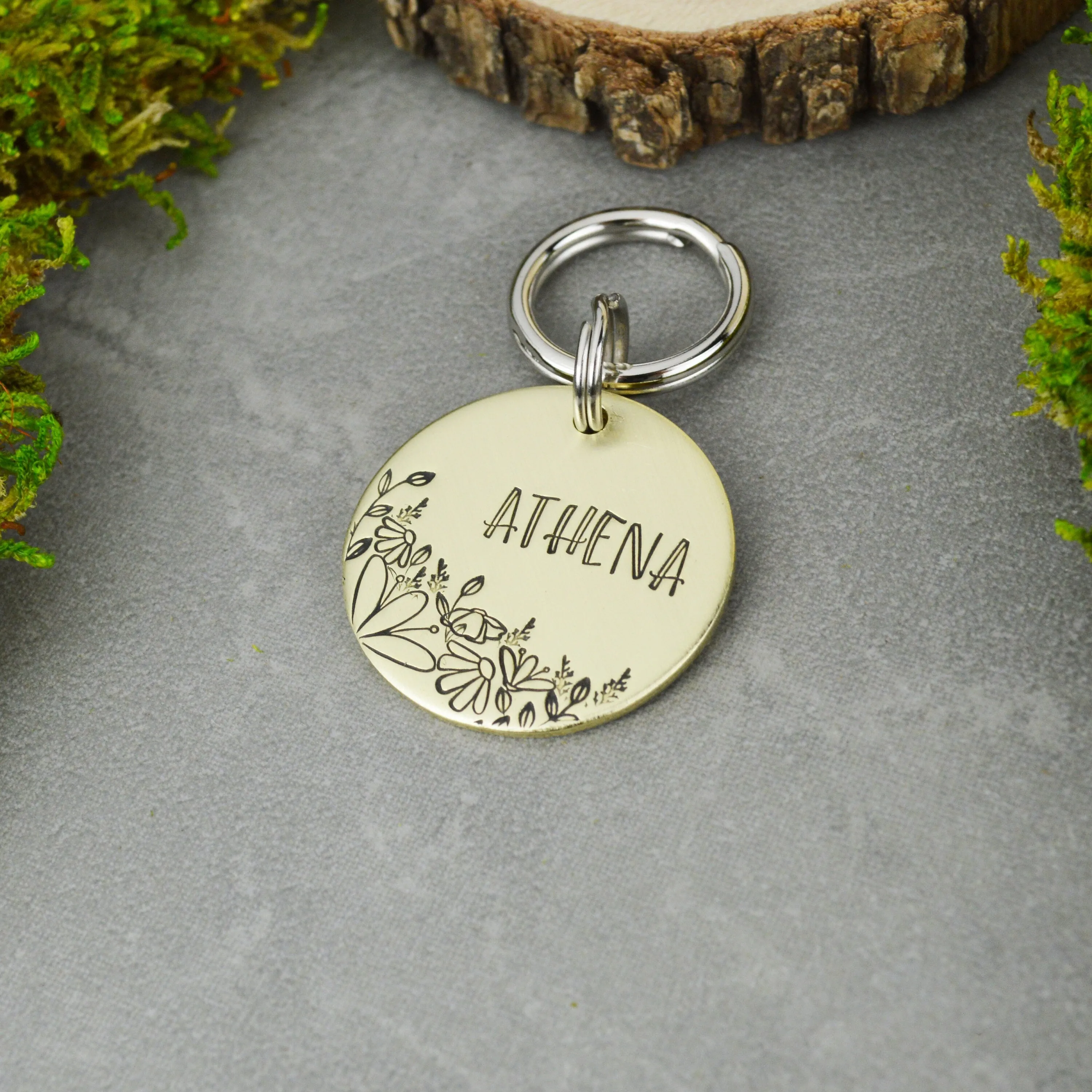 Field of Daisies Pet ID Tag