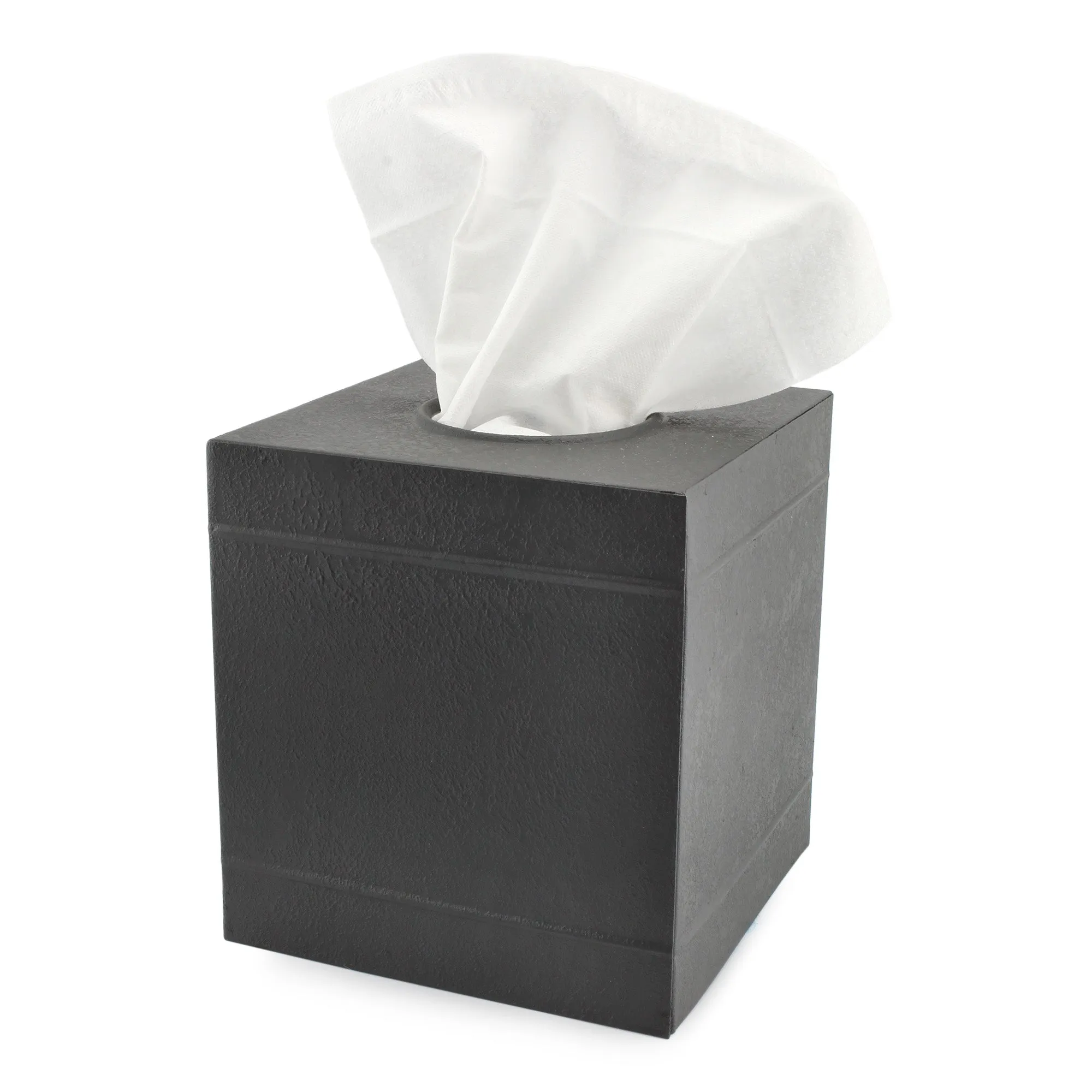 Galvanized Tissue Box Cover (Dark Gray, Case of 18)