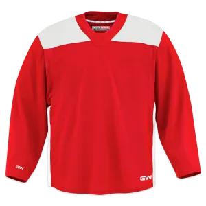 GameWear GW6500 ProLite Series Junior Hockey Practice Jersey - Red / White