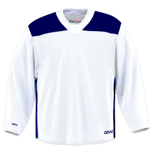 GameWear GW6500 ProLite Series Junior Hockey Practice Jersey - White / Royal