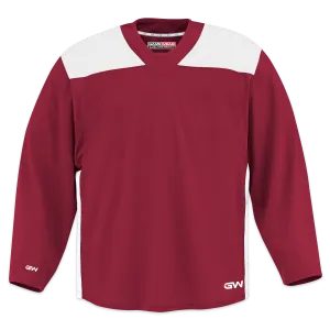 GameWear GW6500 ProLite Series Senior Hockey Practice Jersey - Crimson / White