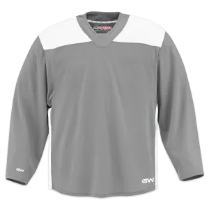 GameWear GW6500 ProLite Series Senior Hockey Practice Jersey - Grey / White