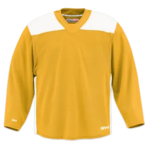 GameWear GW6500 ProLite Series Senior Hockey Practice Jersey - Yellow / White