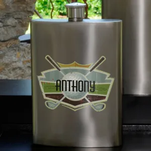 Guys Party Flask - Golf