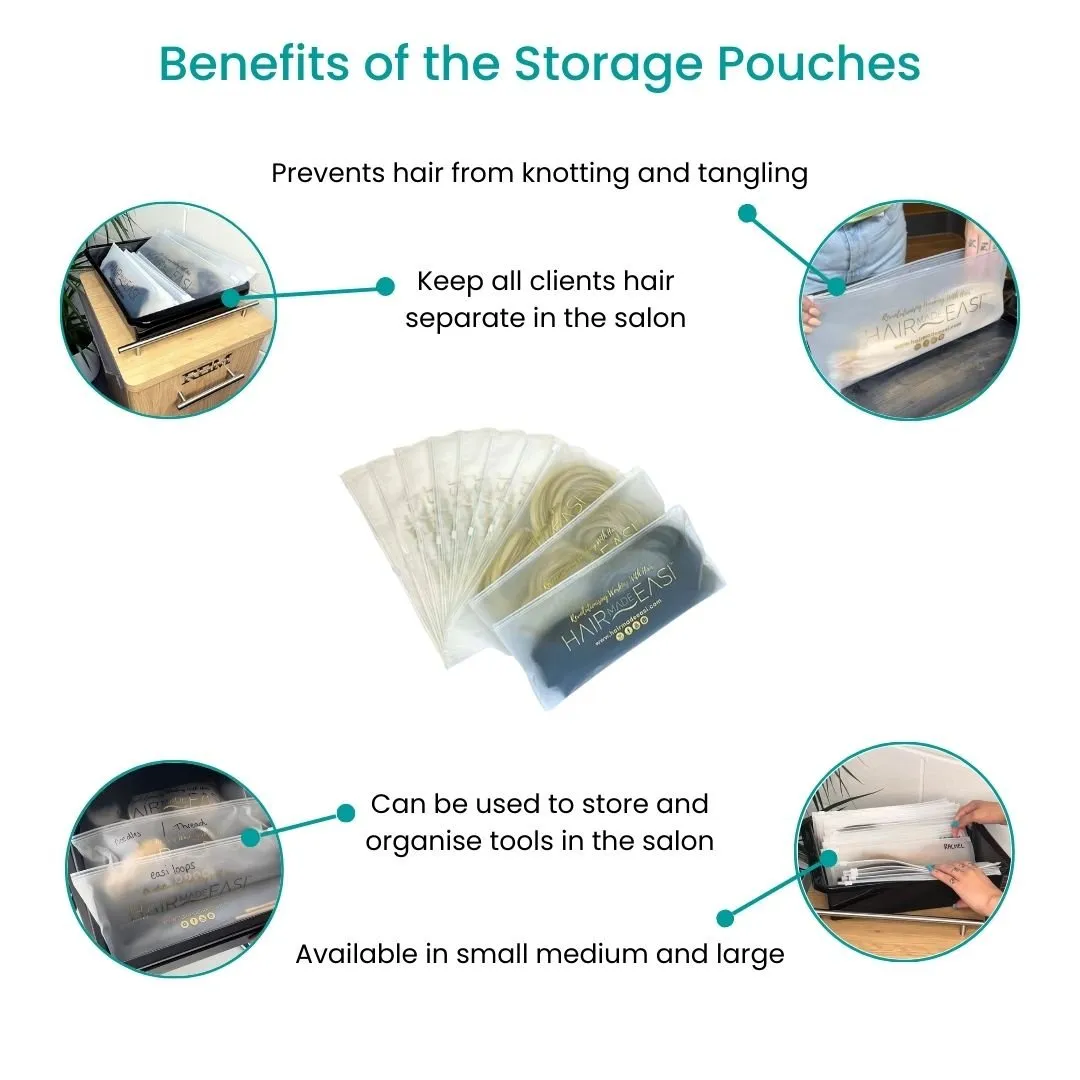 Hair Extension Storage Pouch (10 Pack)