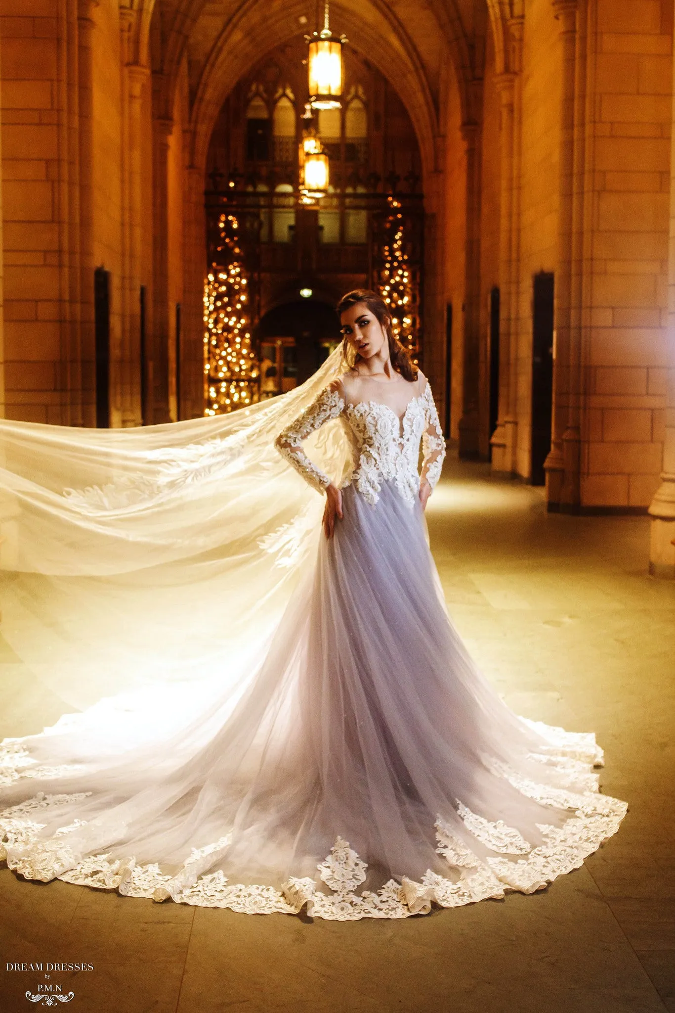 Haute Couture Blue Wedding Gown (#Alsatia)