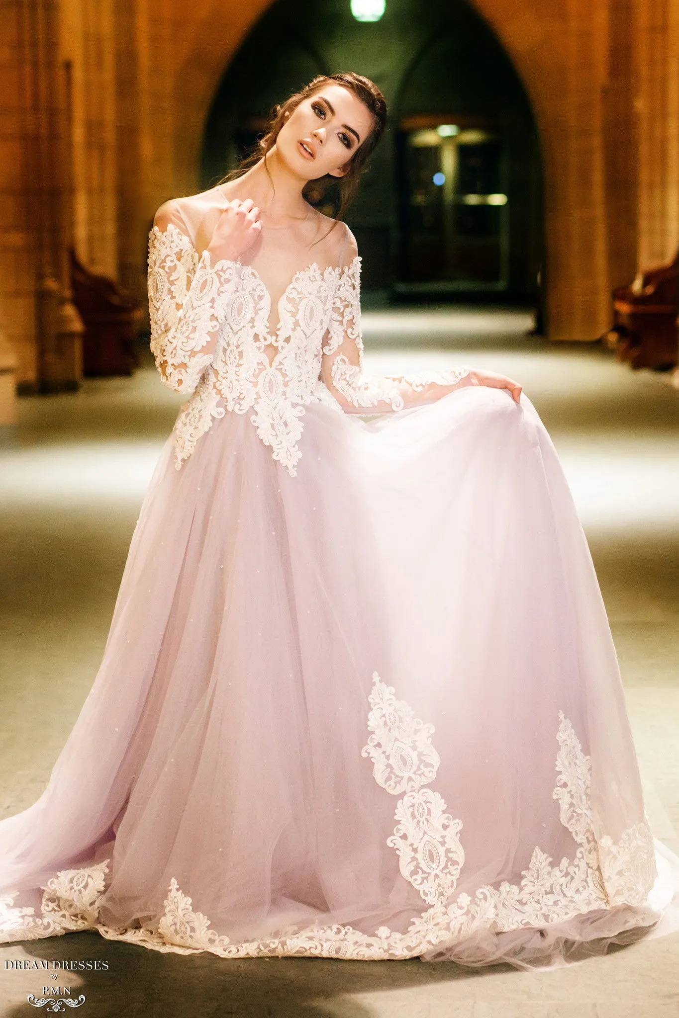 Haute Couture Blue Wedding Gown (#Alsatia)
