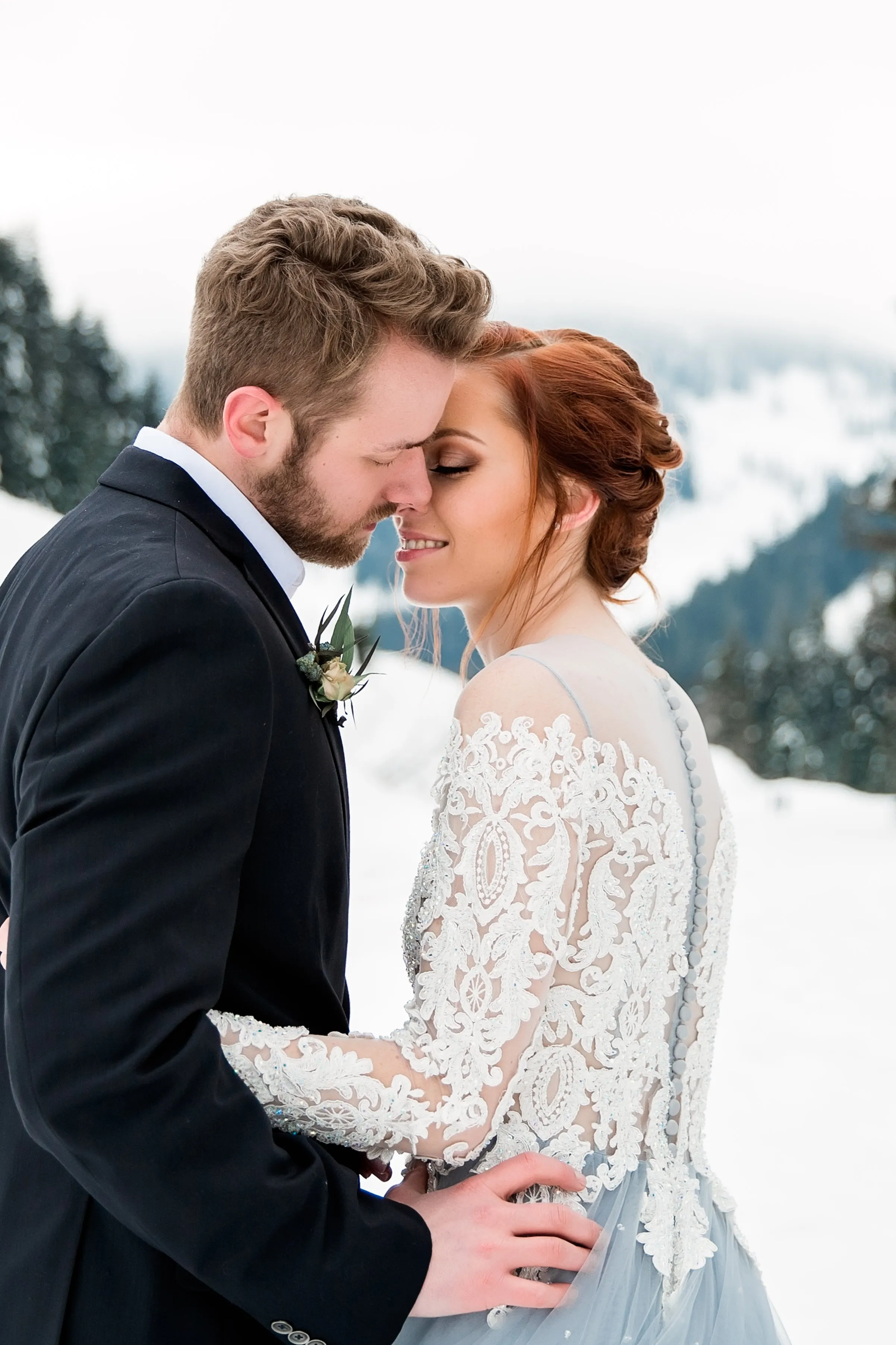 Haute Couture Blue Wedding Gown (#Alsatia)
