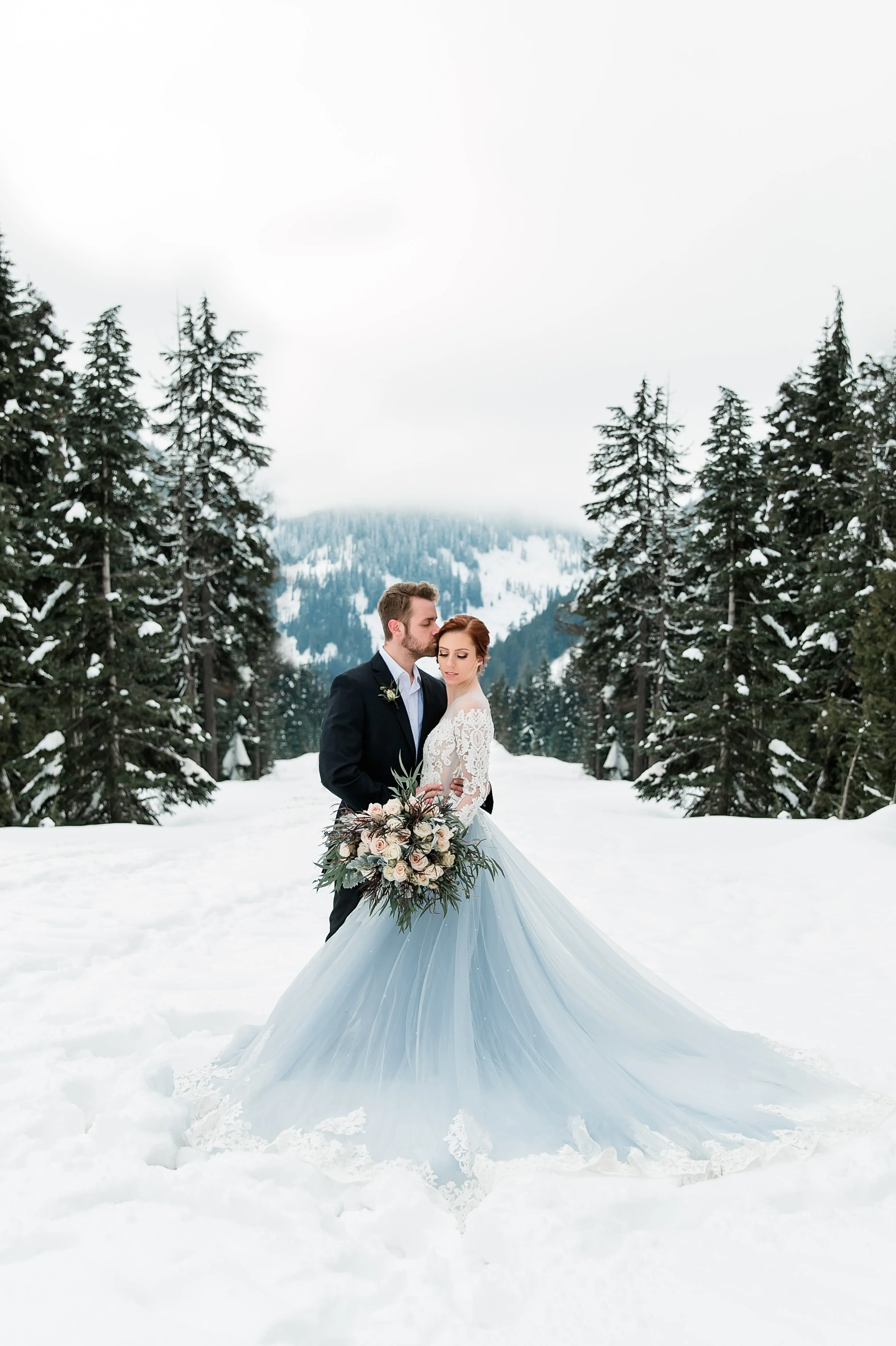 Haute Couture Blue Wedding Gown (#Alsatia)