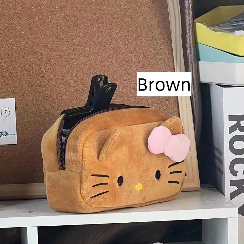 Hello Kitty Plush Pencil Case Cute  Roomy