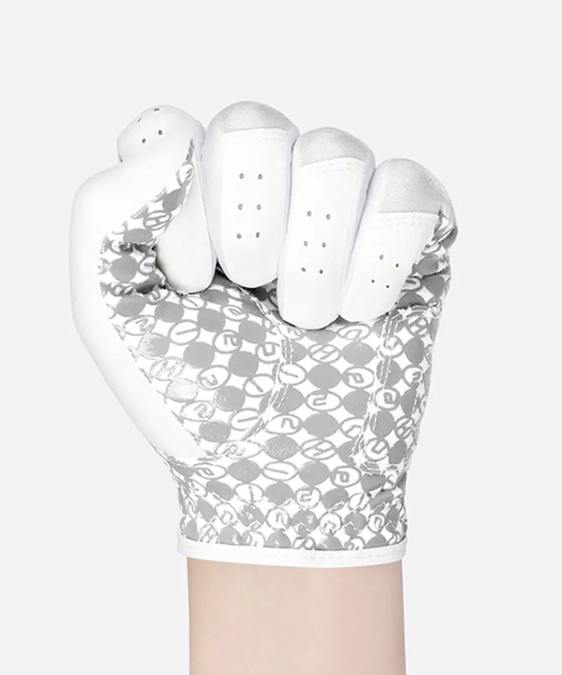 HENZZLE Golf Women's Handle Golf Gloves(Both) - White