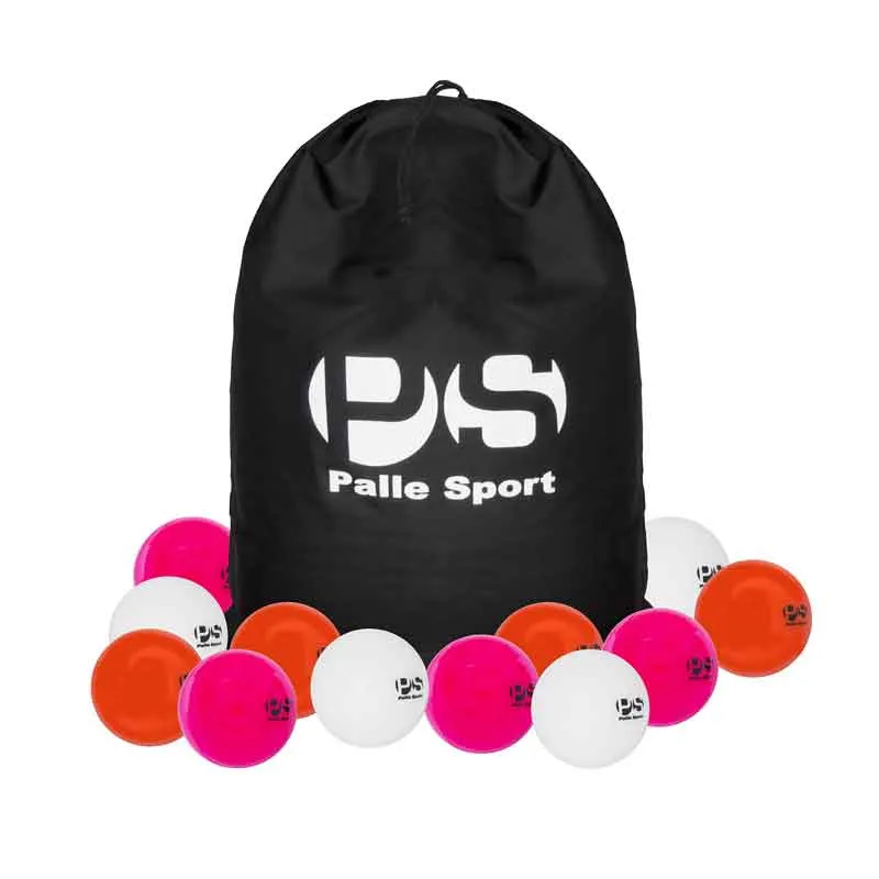 Hockey - Smooth Mini Training Balls 12-Ball Bundle - Pink/Orange/White