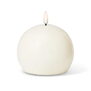 Ivory LED Ball Candle Set