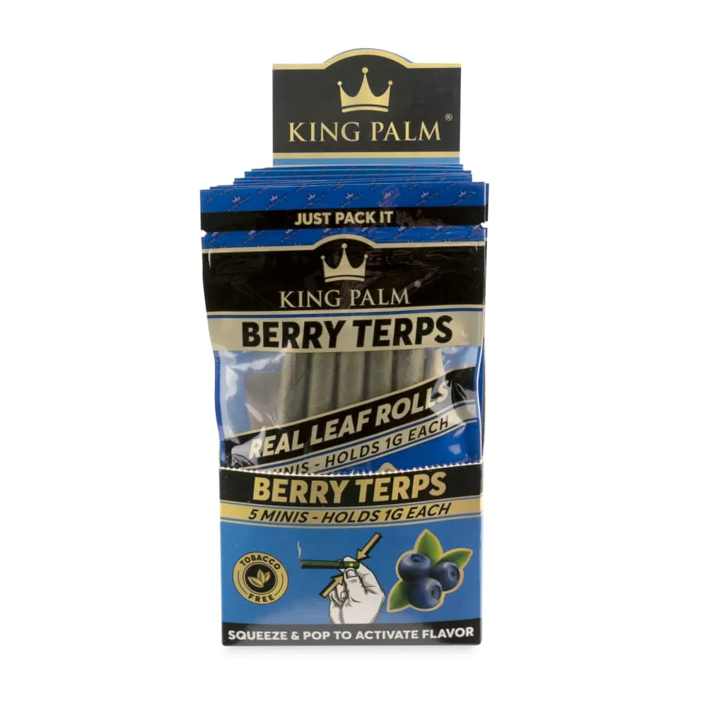 King Palm Mini Size 5 Pack - Various Flavors - (15 Count Display)