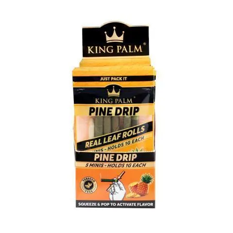 King Palm Mini Size 5 Pack - Various Flavors - (15 Count Display)