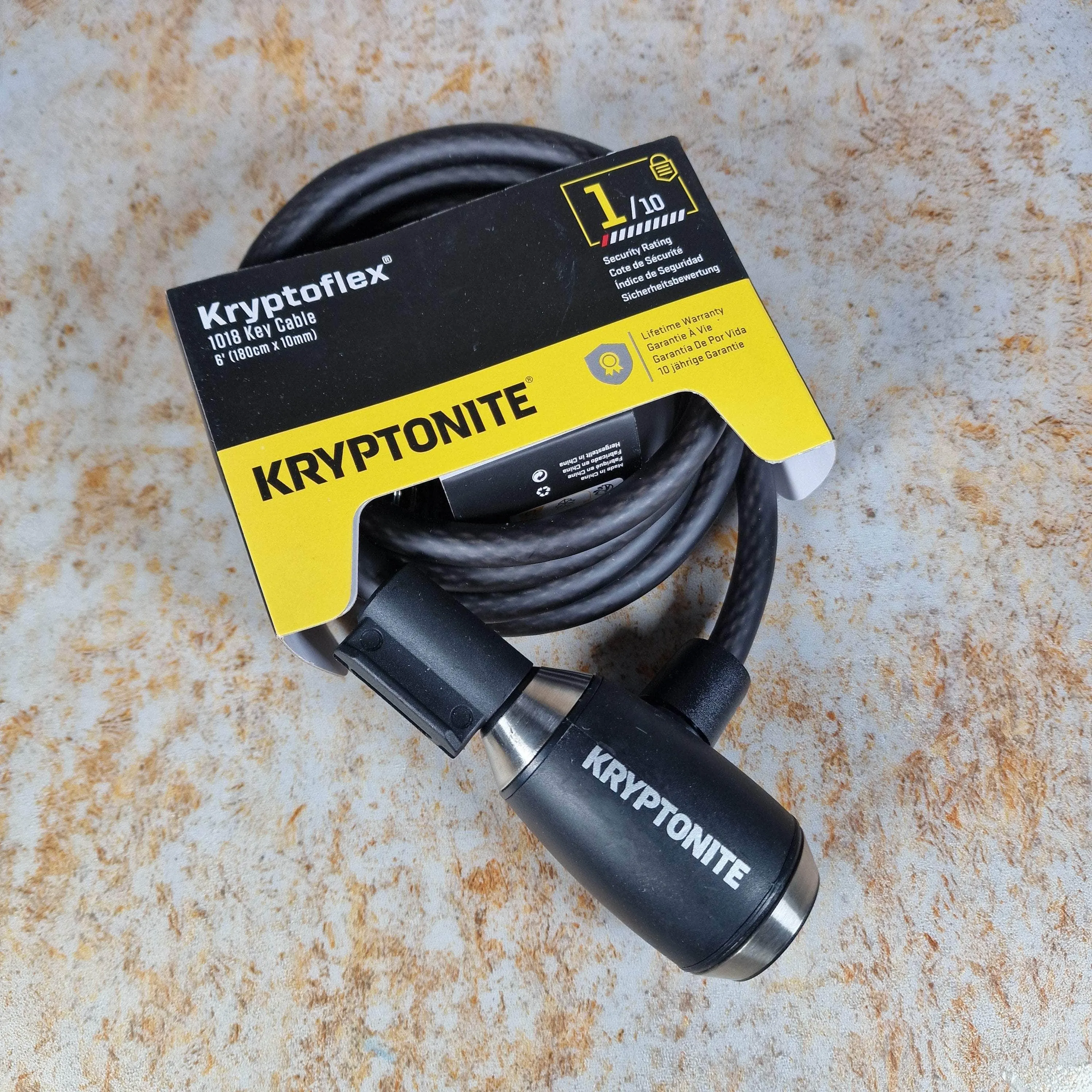 Kryptonite Kryptoflex 1018 Key Cable Lock 10 mm X 180 cm