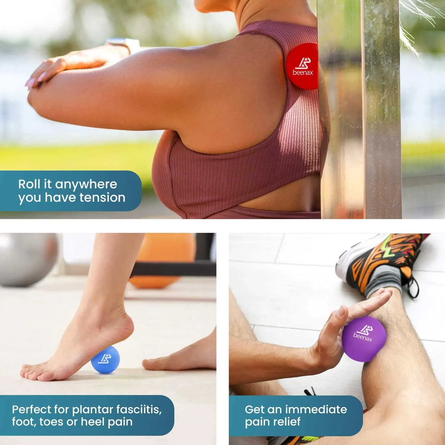 Lacrosse Massage Ball (Set of 3)